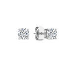 0.50 carat round diamond stud earrings