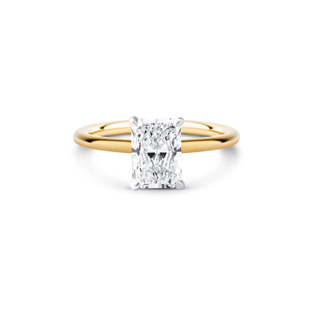 1 carat Radiant Cut diamond ring