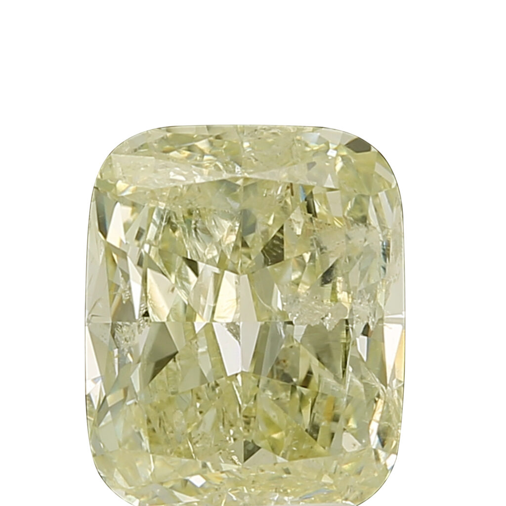 4.36 ct Yellow Cushion diamond Dubai