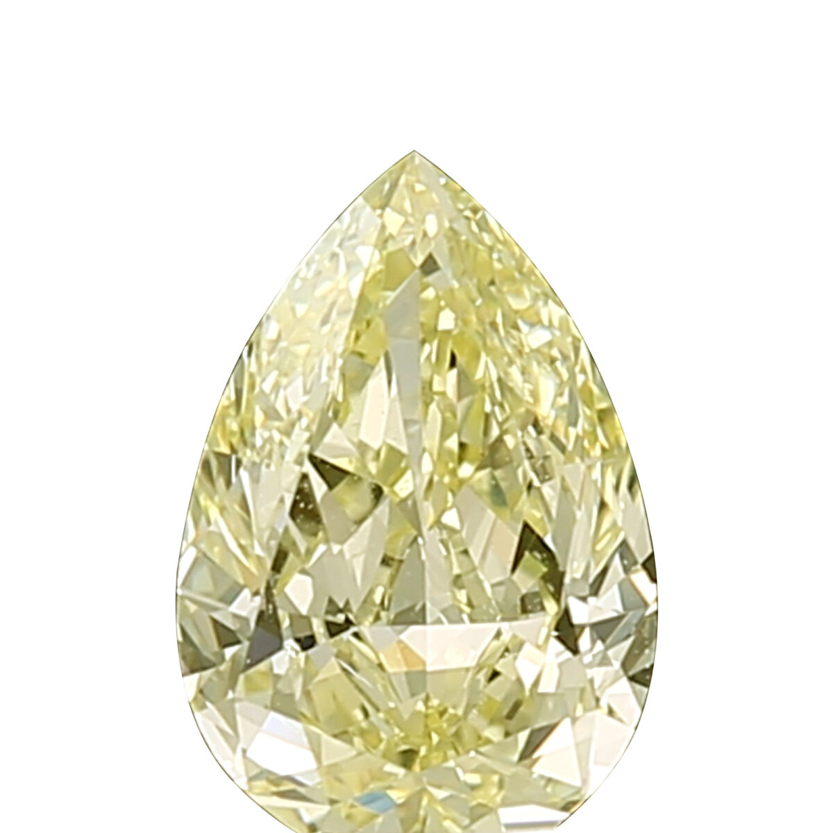 1.09 ct Yellow Pear diamond Dubai