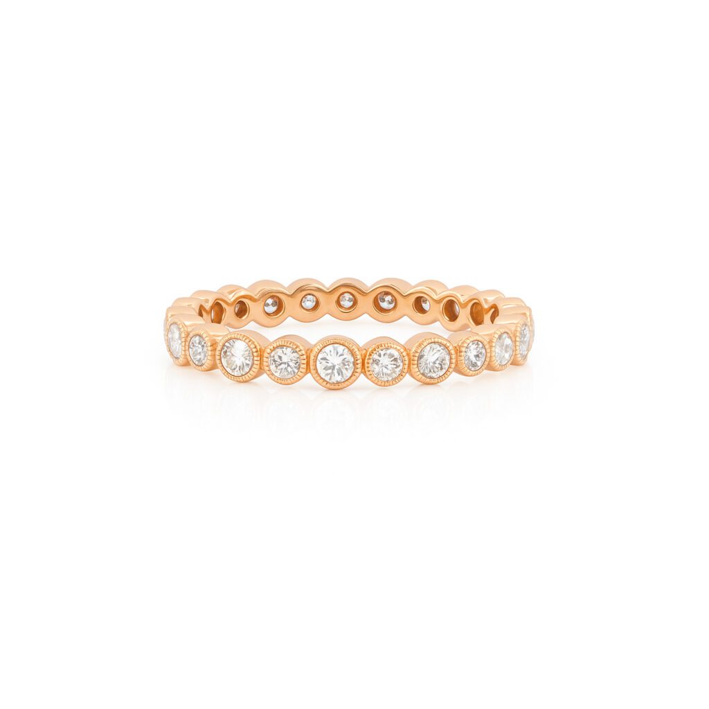 Bezel Diamond eternity ring
