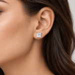 Custom Princess Diamond Stud earrings