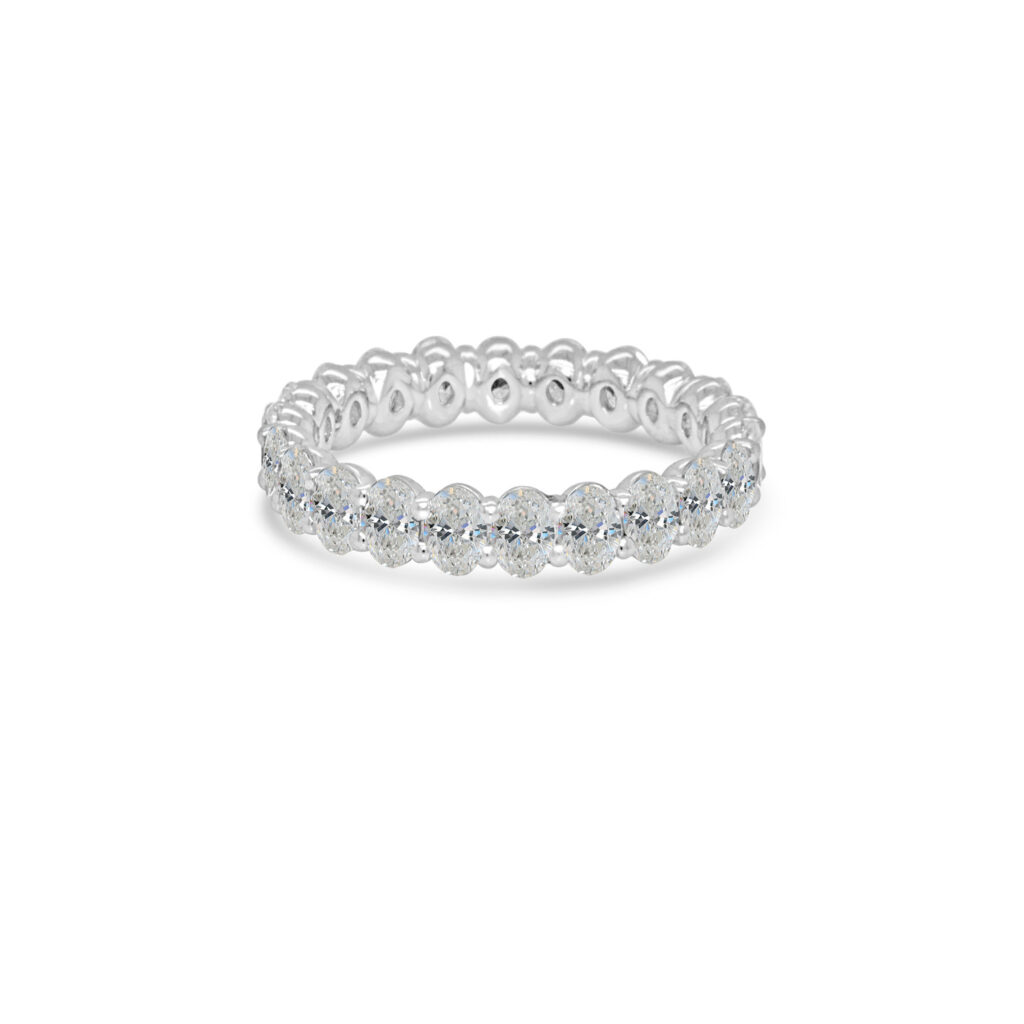 Oval Diamond Eternity Band UAE