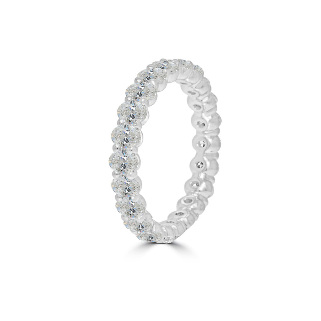 Oval Diamond Eternity Band Dubai