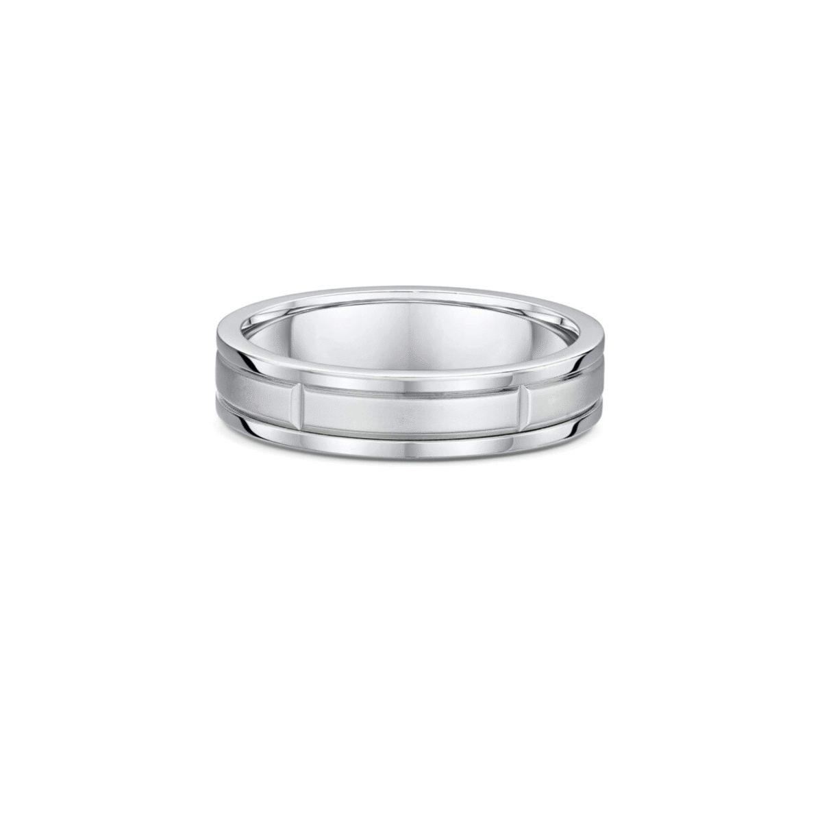 Polished Edge wedding band