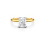 1 carat Radiant Cut diamond ring