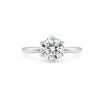 Round lab diamond ring Dubai