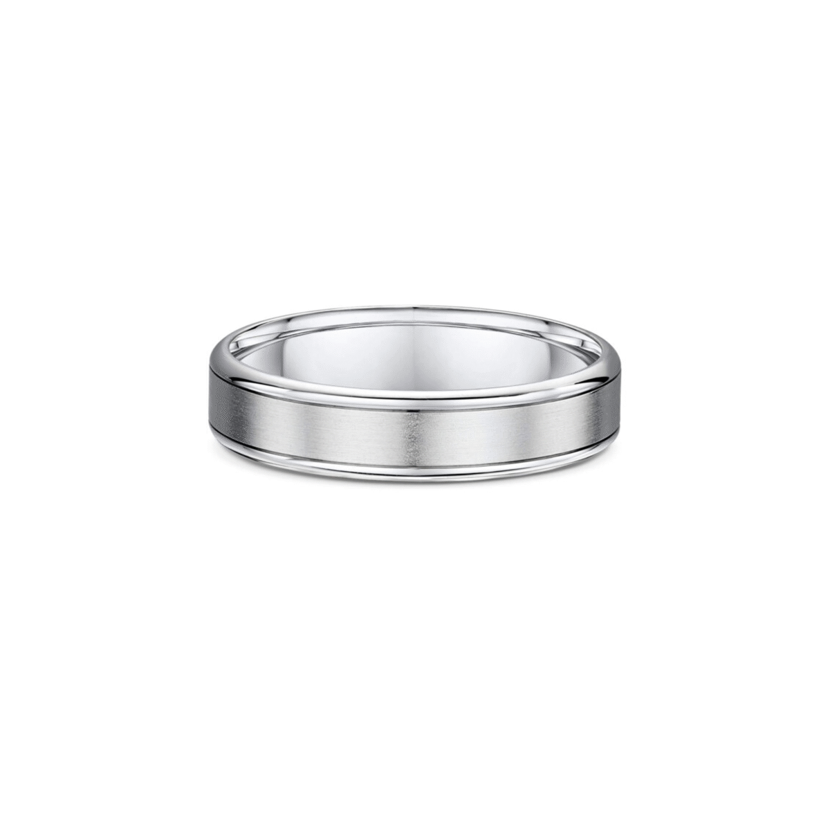 Shiny edge wedding band
