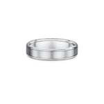 Shiny edge wedding band