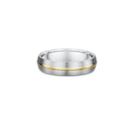 Two tone men's wedding ring