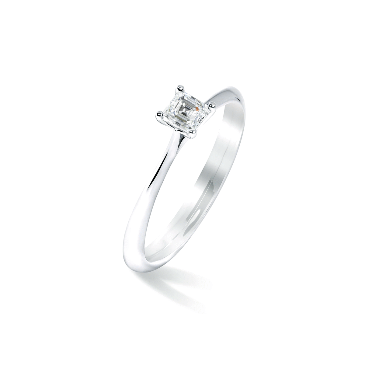 0.30 carat Asscher diamond ring Dubai