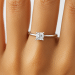 0.30 carat Asscher diamond ring UAE