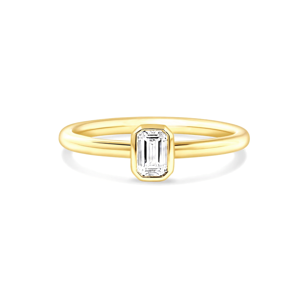 0.30 carat Emerald diamond ring Dubai