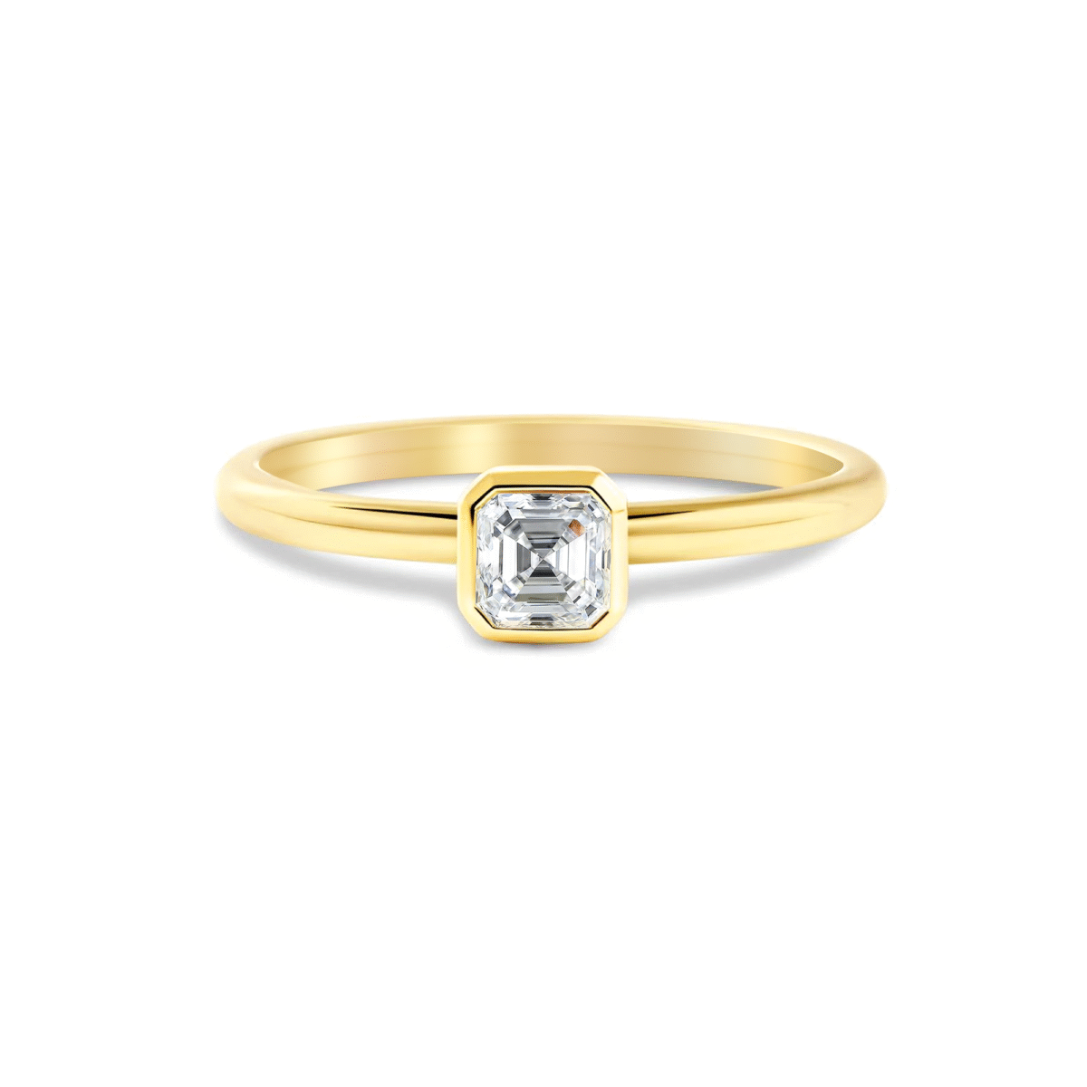0.50 carat Asscher diamond ring