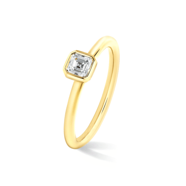 0.50 carat Asscher diamond ring Dubai