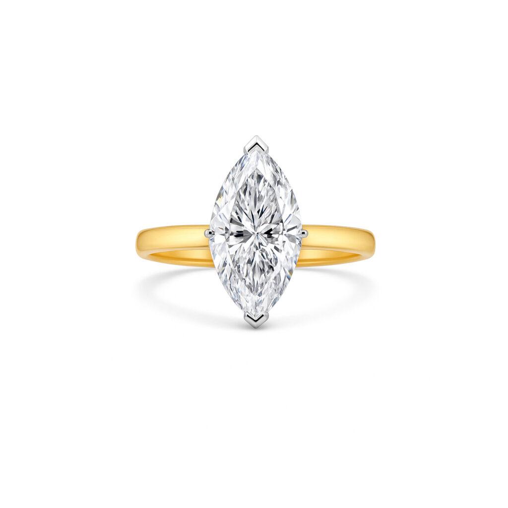 3 carat Marquise diamond ring