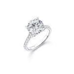 3 carat round diamond ring