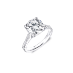 3 carat round diamond ring Dubai