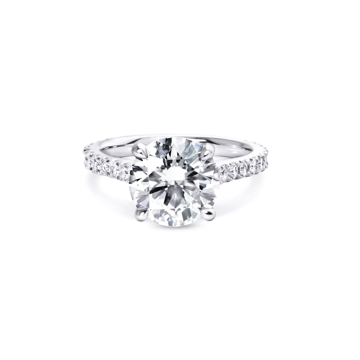 3 carat round diamond ring Dubai