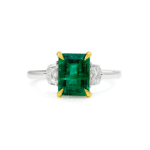 Emerald and Cadillac diamond Ring