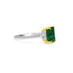 Emerald and Cadillac diamond Ring Dubai
