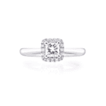 Princess diamond ring with Halo UAE
