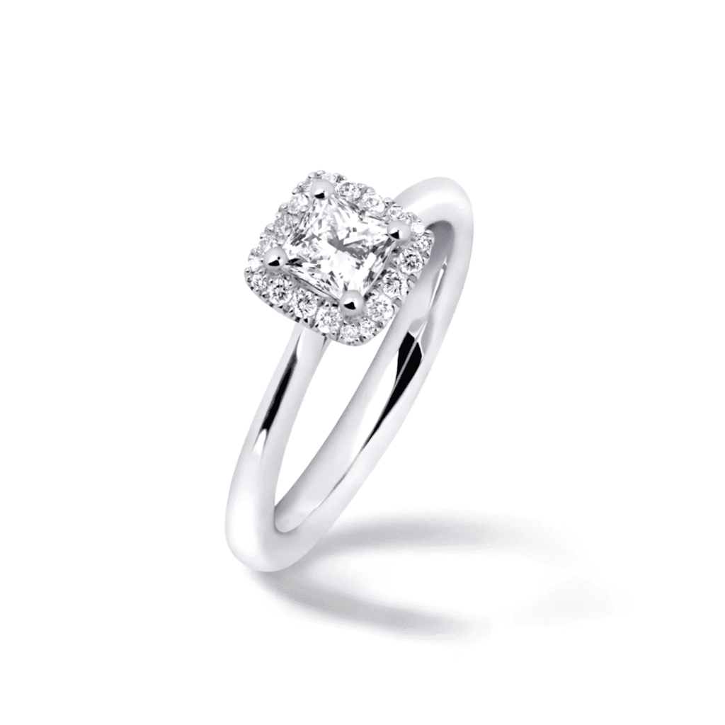 Princess diamond ring with Halo Dubai