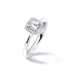 Princess diamond ring with Halo Dubai