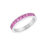 Pink Sapphire eternity ring
