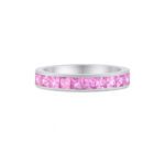 Pink Sapphire eternity ring Dubai