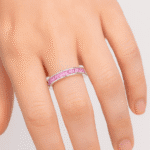 Pink Sapphire eternity ring UAE