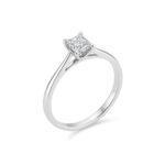 0.30 Carat Princess Cut Diamond Ring Dubai