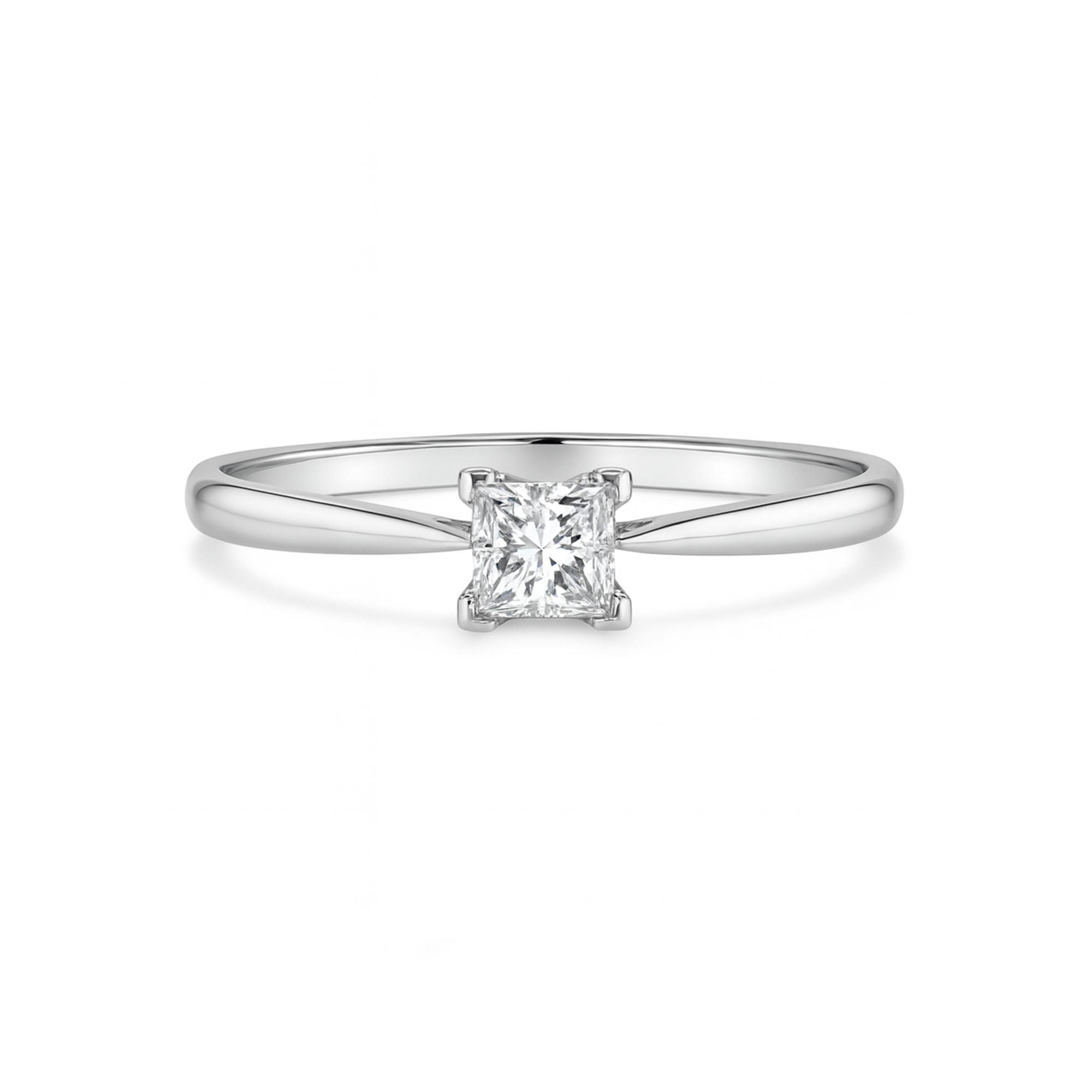 0.30 Carat Princess Cut Diamond Ring