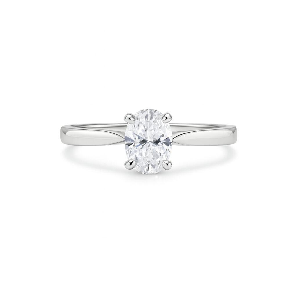 0.50 Carat Oval Cut Diamond ring