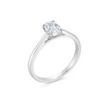 0.50 Carat Oval Cut Diamond ring Dubai