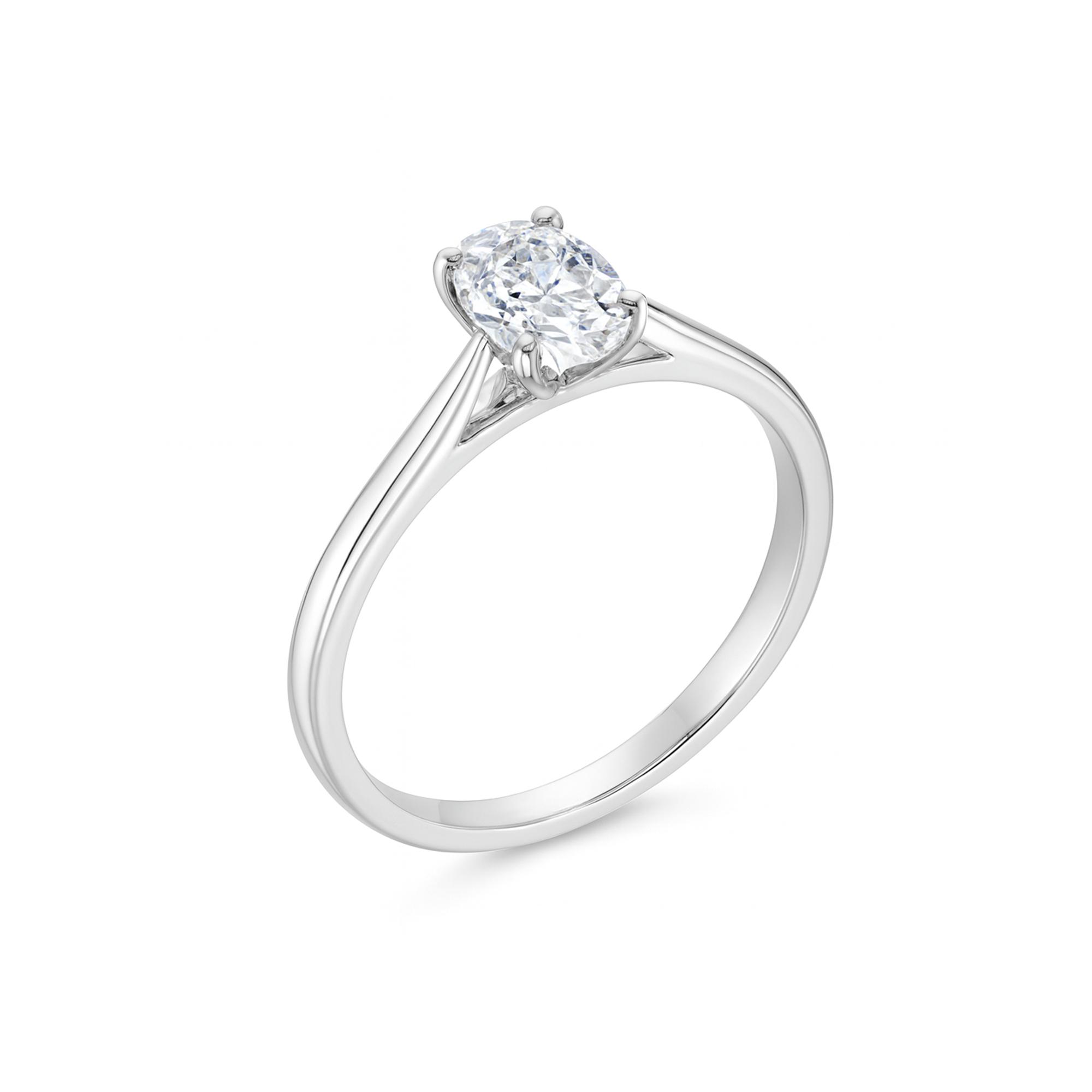 0.50 Carat Oval Cut Diamond ring Dubai