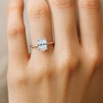 0.50 Carat Oval Cut Diamond ring UAE