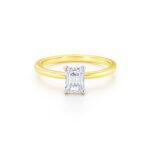 0.50 carat Emerald Shaped diamond ring