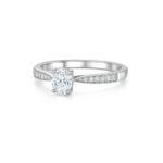 0.50 carat Oval Diamond engagement ring UAE
