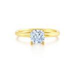 0.90 carat Cushion diamond ring