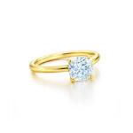 0.90 carat Cushion diamond ring Dubai