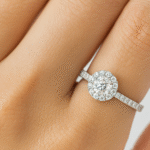 Diamond Halo Engagement Ring UAE