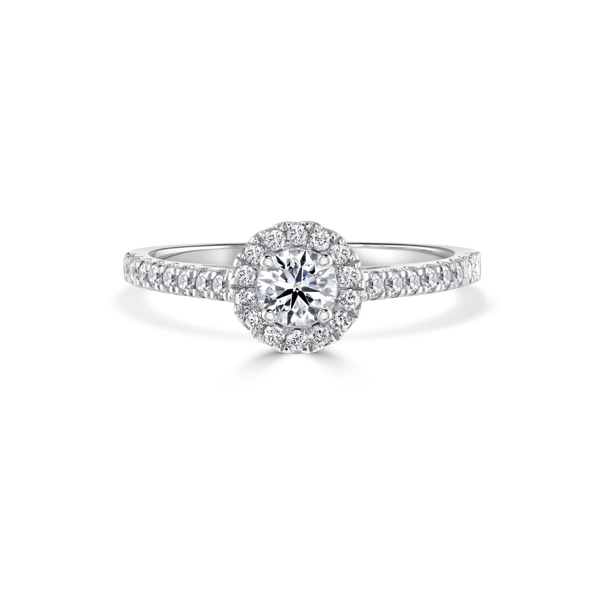 Diamond Halo Engagement Ring