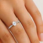 Oval Cut Diamond engagement Ring UAE