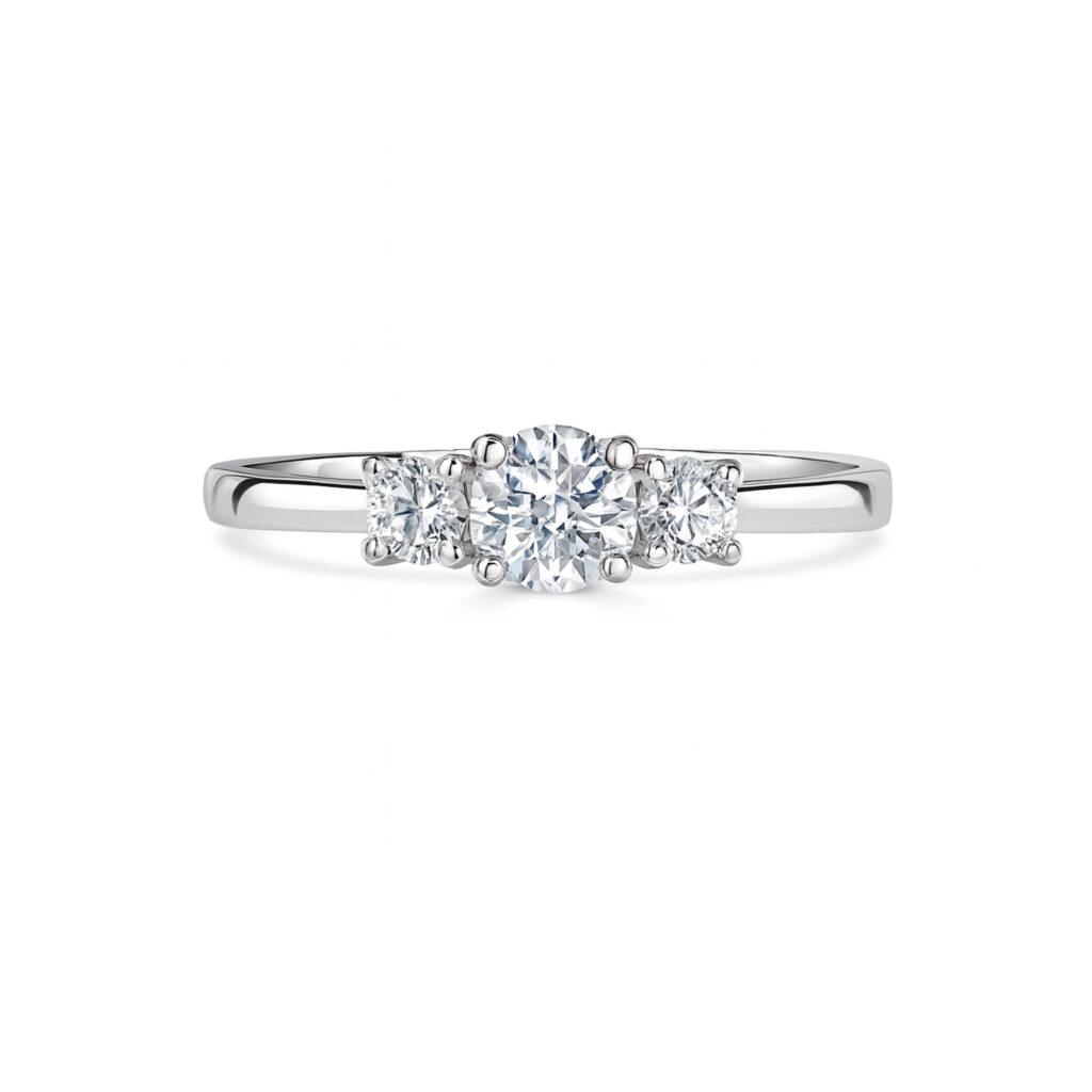Trilogy Diamond Engagement Ring