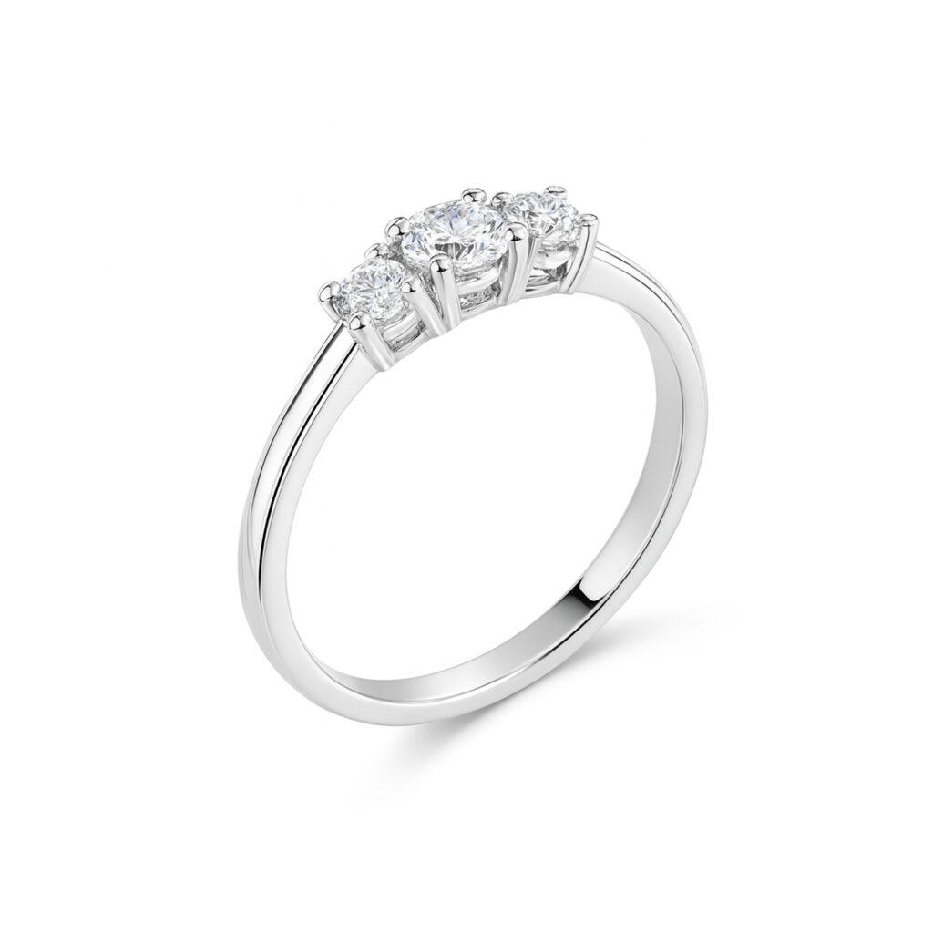 Trilogy Diamond Engagement Ring Dubai