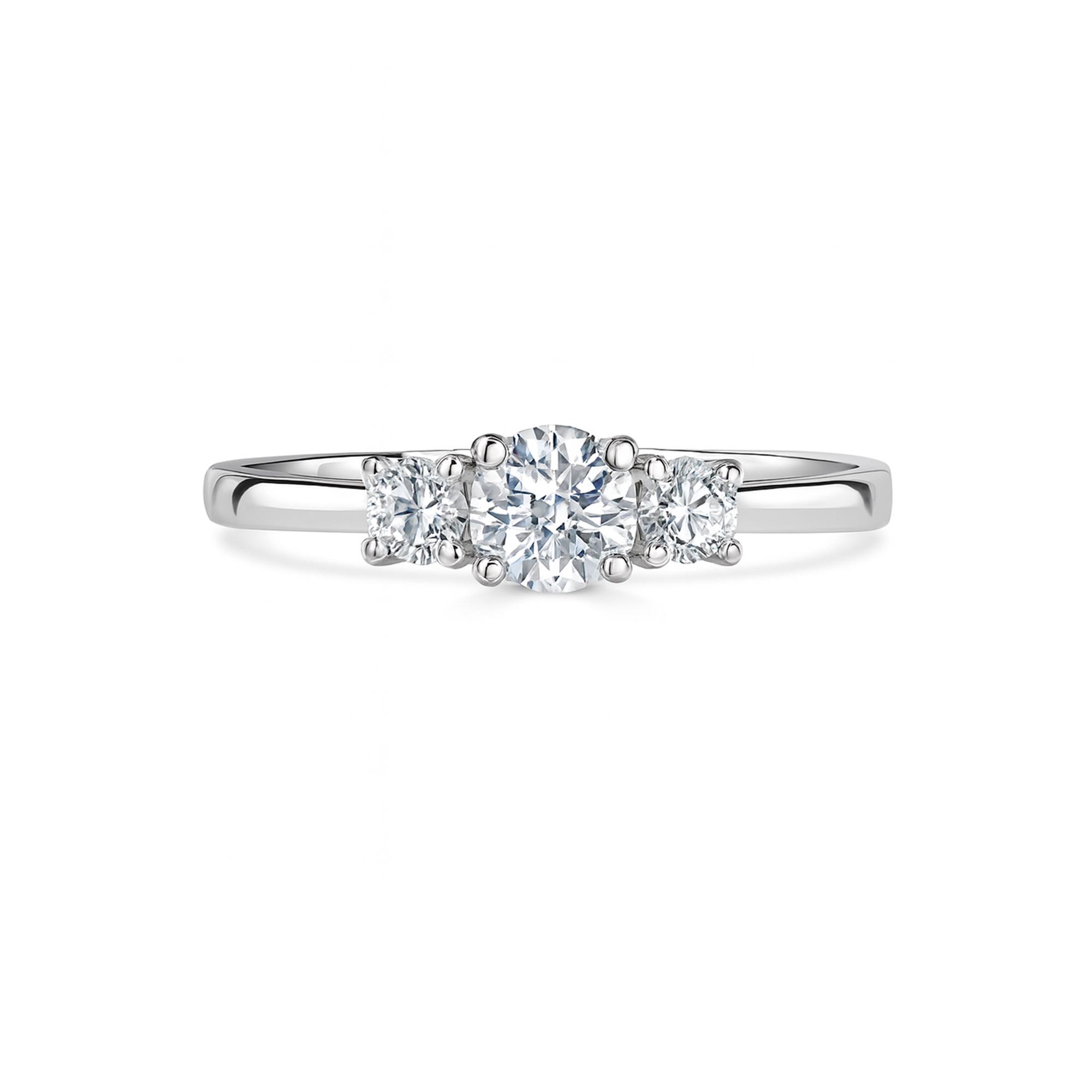 Trilogy Diamond Engagement Ring