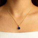 Blue Sapphire Pendant Dubai