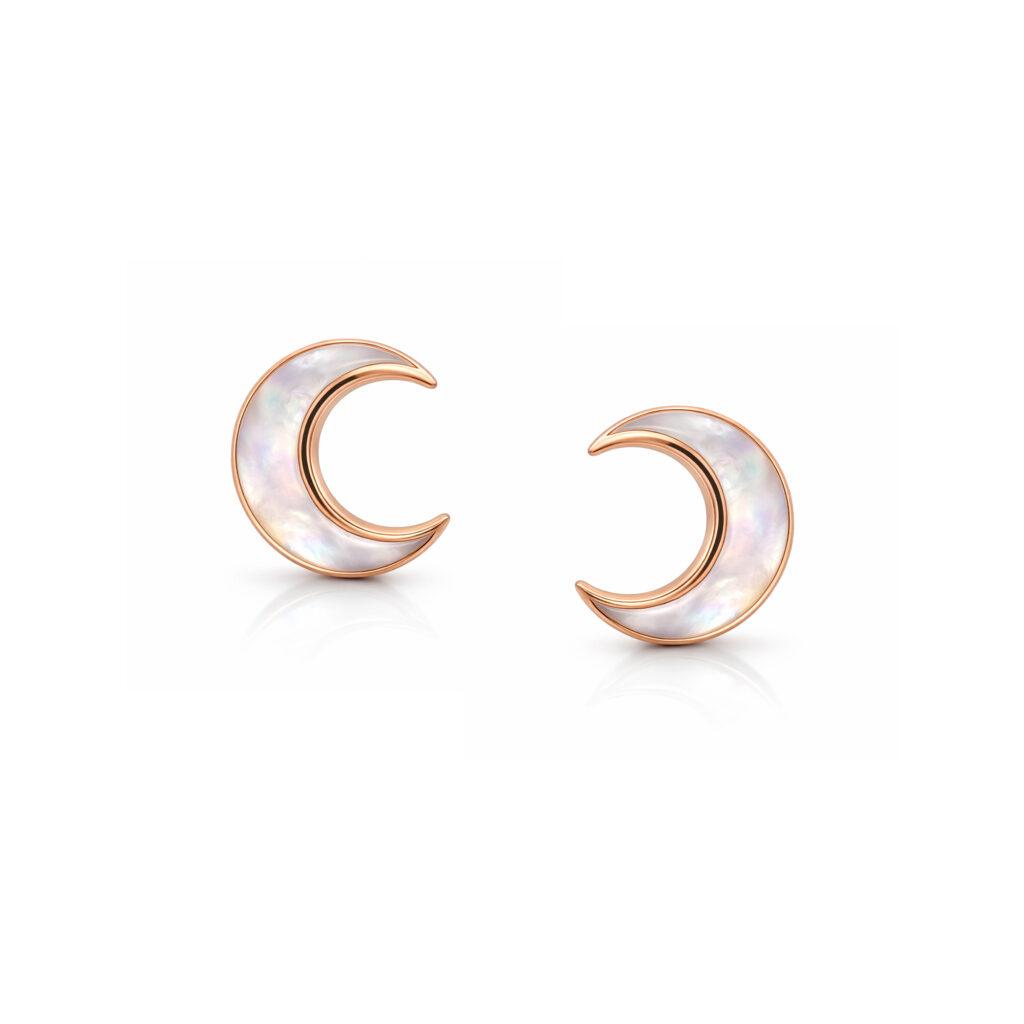 MOP Crescent Moon earrings