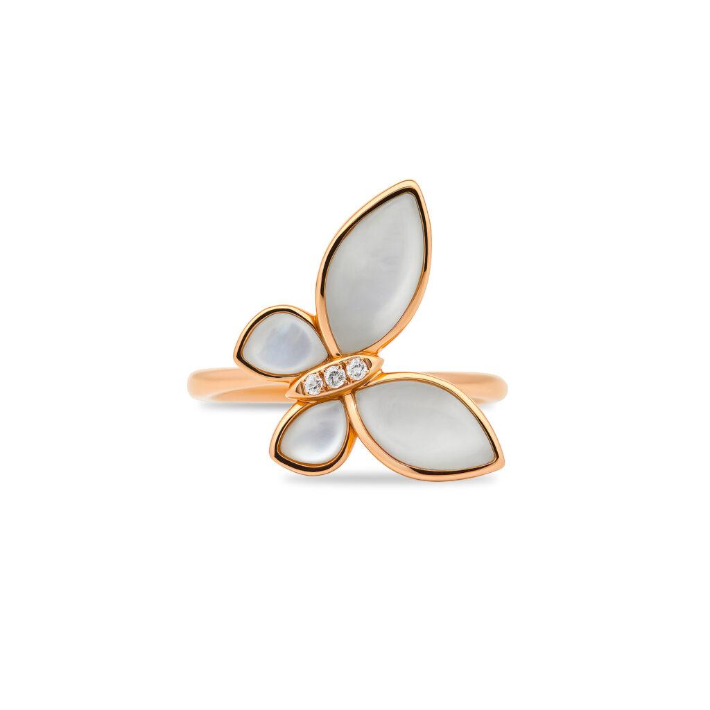 Mother of Pearl Butterfly Ring